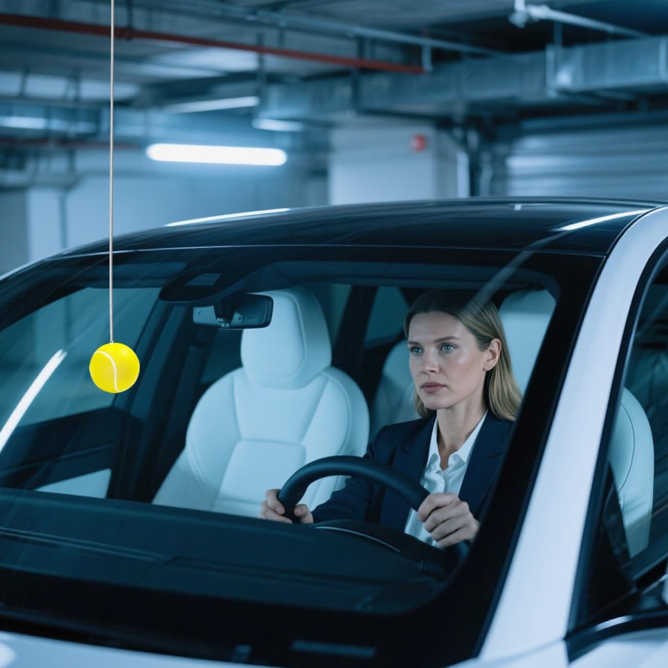 4 Packs Garage Parking Aids Ball,Parking Stopper for Garage,Garage Parking Aid,Height Adjustable Parking Assist Ball,Garage for Guided Parking,Avoid Crash and Scratch