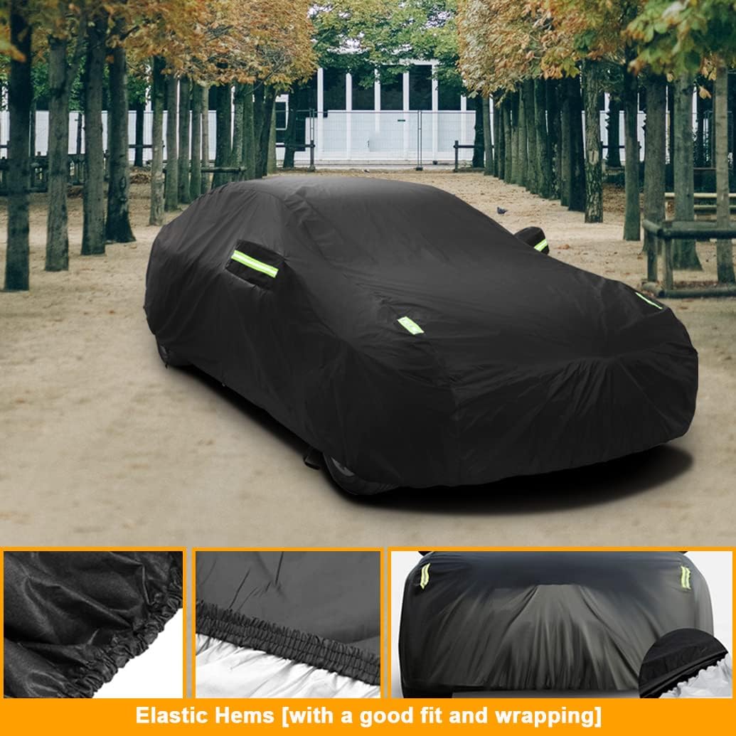 Waterproof Custom SUV Car Cover Compatible with Toyota RAV4 2007-2026/ bZ4X(bZ) 2026-2023 SUV, All-Weather Car Covers with Cotton Lining, Heavy Duty Rain Sun Snow UV Covers for Outdoor Indoor