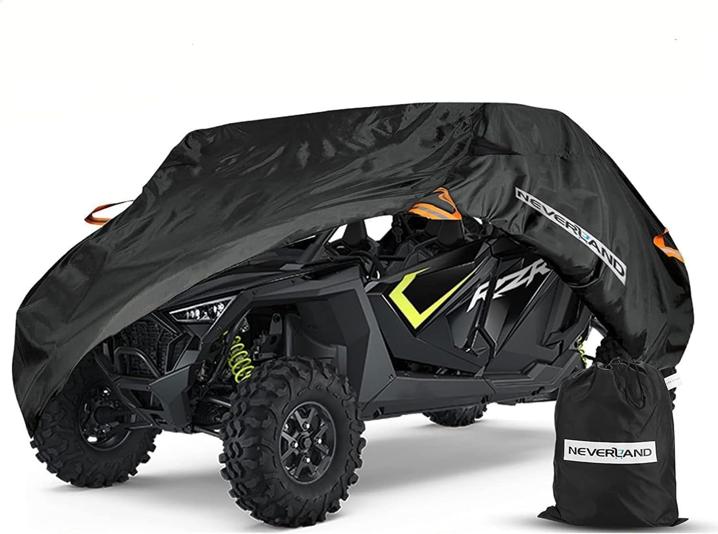 NEVERLAND UTV Cover, All-Weather Protection Side by Side Cover 4-6 Passenger, Universal for Polaris RZR General Honda Suzuki Yamaha SxS Arctic Cat John Deere Kymco Bobcat Argo Can Am Maverick X3