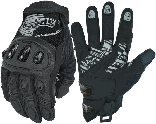 Seibertron SPS Series Touchscreen Motorcycle Motocross BMX ATV MTB Bicycle Cycling Full or Half Finger Gloves Adult and Youth