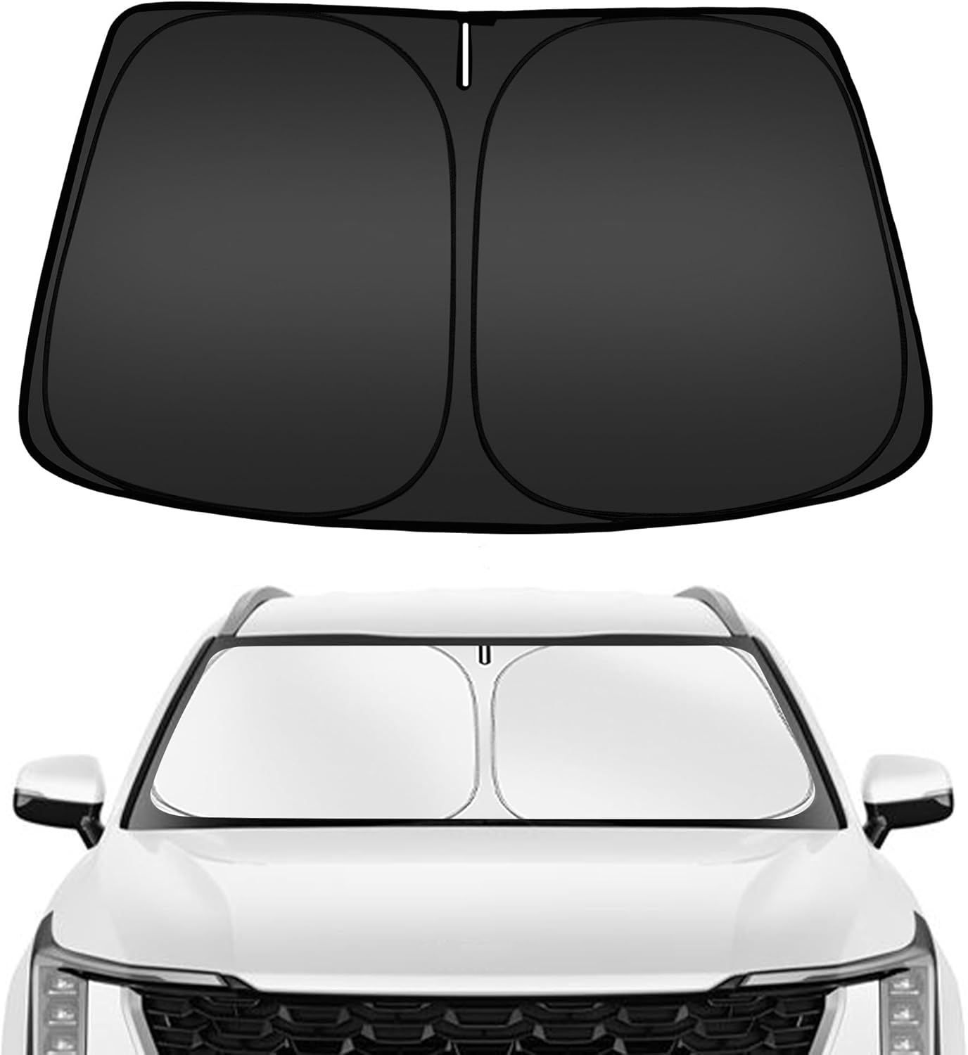 ARISMOTOR Windshield Sun Shade for Kia Sorento 2021-2025 2026, Custom Fit Foldable Front Window Sunshade Sun Visor Protector, Block UV Rays Keep Your Car Cooler