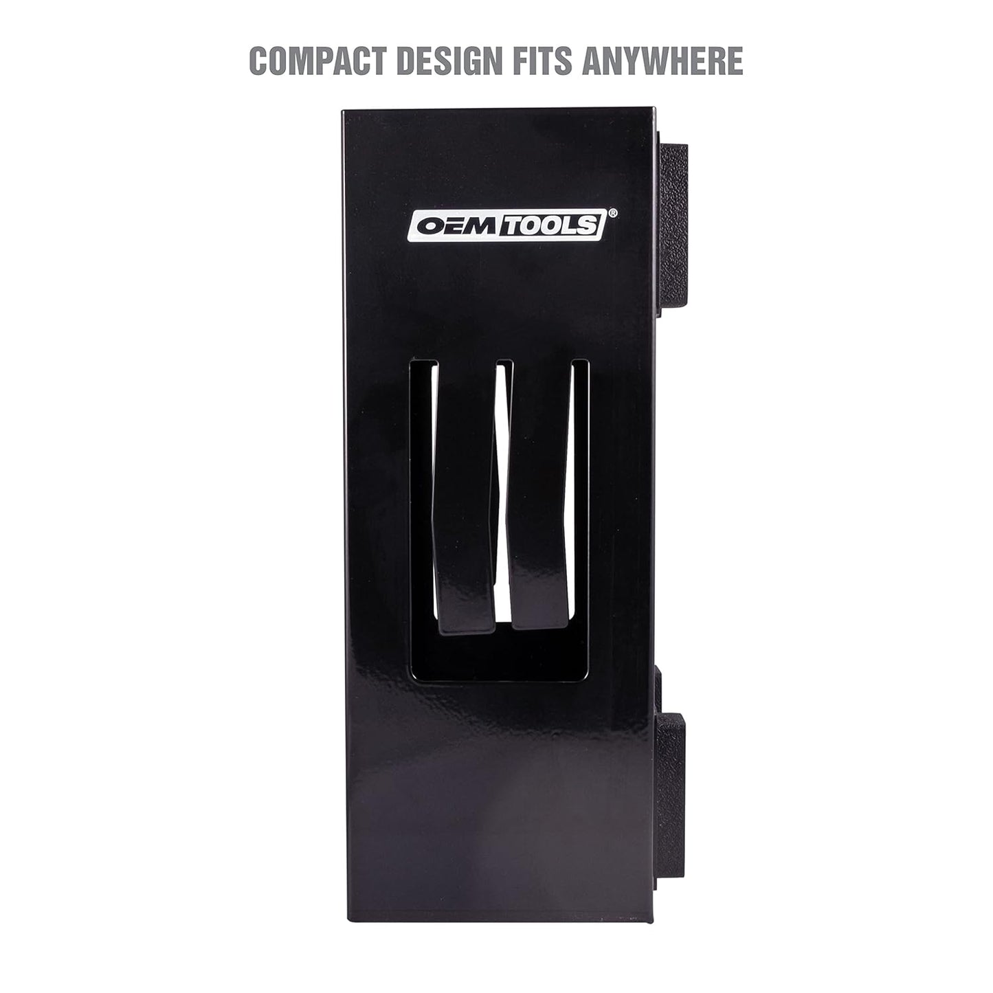 OEMTOOLS 23125 Black Magnetic Glove Dispenser, Disposable Gloves Box Holder, Magnetic Glove Box Holder for Wall Mount