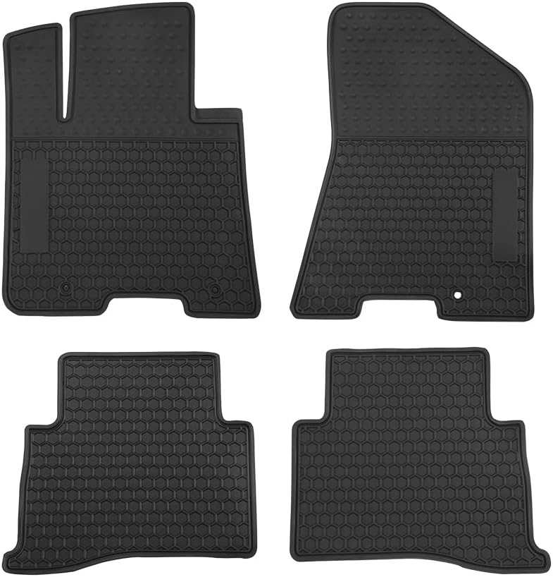 Car Floor Mats Custom Fit for Kia Sportage 2022 2021 2020 2019 2018 2017/2019-2021 Hyundai Tucson Odorless Washable Heavy Rubber (All Weather) Floor Liners Black