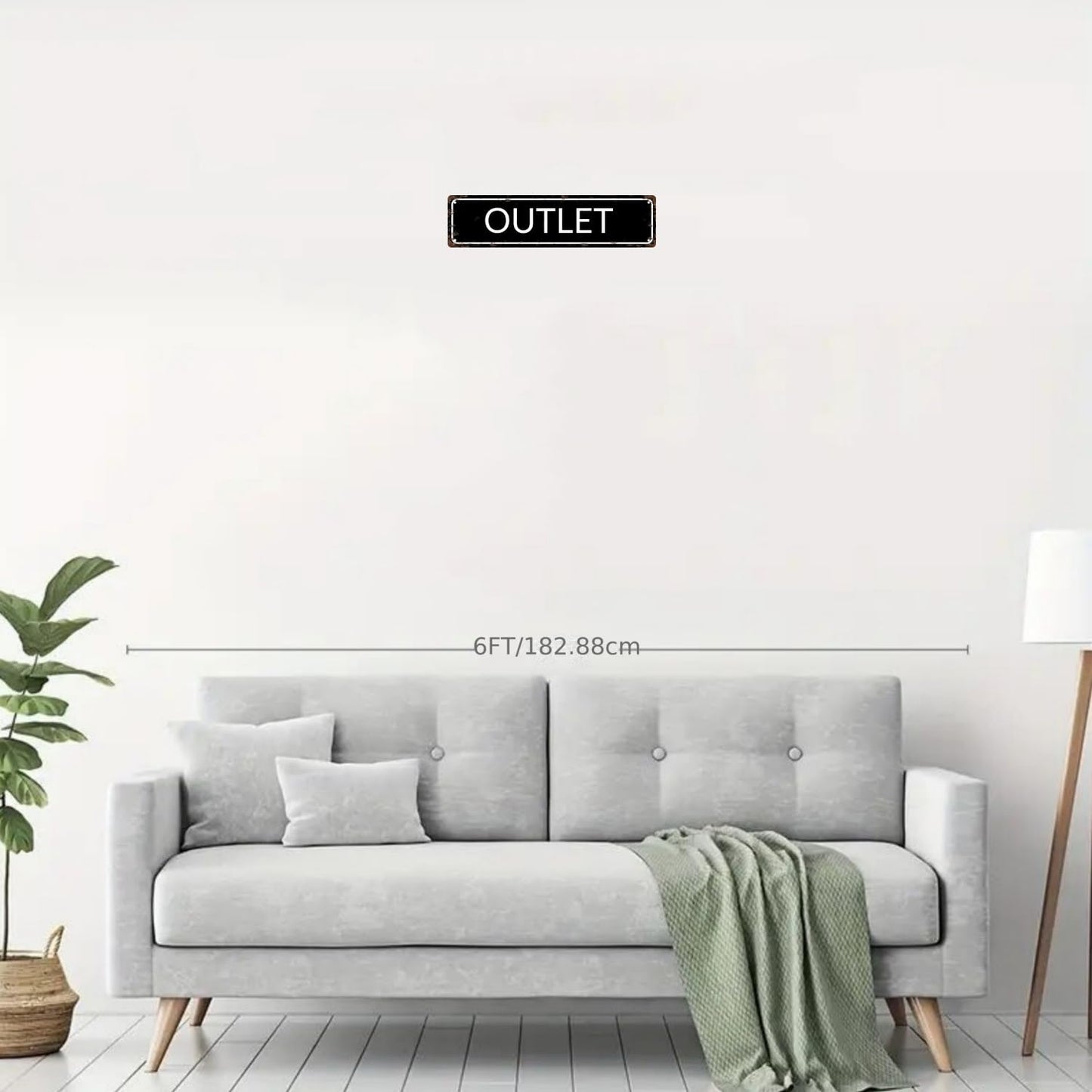 OUTLET Space Vintage Metal Tin Sign, Street Sign, Home Decor, Room Decor, Wall Decor, Bathroom Decor, Bar Decor, Cafe Decor, Garage Decor, 16 x 4 Inch