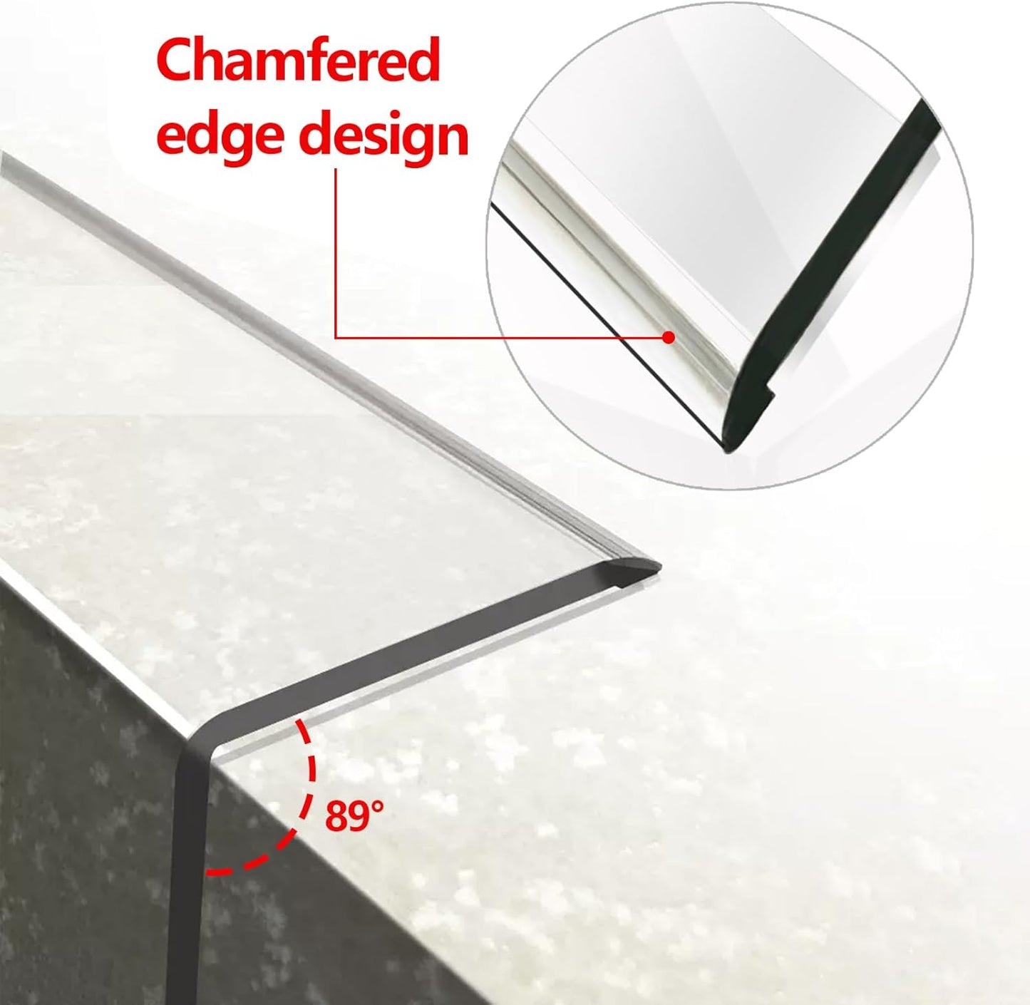 Wall Corner Protector - 4PCS, 39.4"x1.18" - Self Adhesive Clear Corner Protectors for Walls, Cabinet Doors, Edge Protector Trim; Easy to Install Corner Guards for Walls (120cm x 3cm)