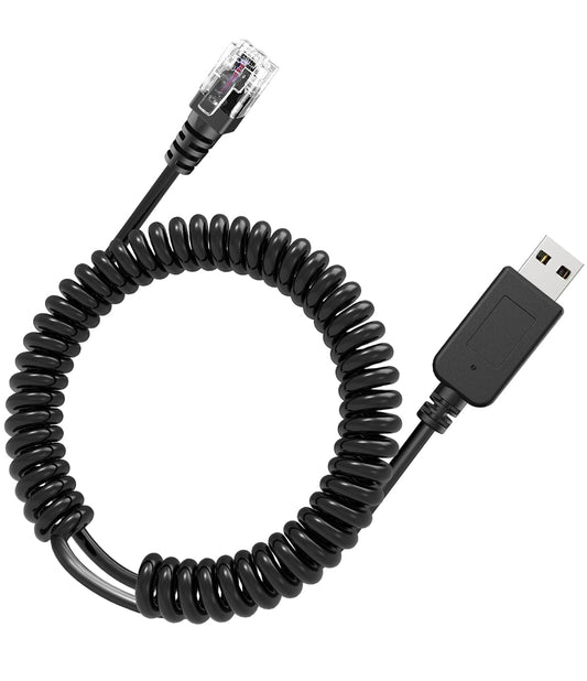 Radar Detector Cable with USB to RJ11 Plug,Power Cable for Radar Detectors,USB 5V-12V Power Cable,for Escor t Radenso XP Beltronics Whistler Radar Detector(RJ11-6.56FT)