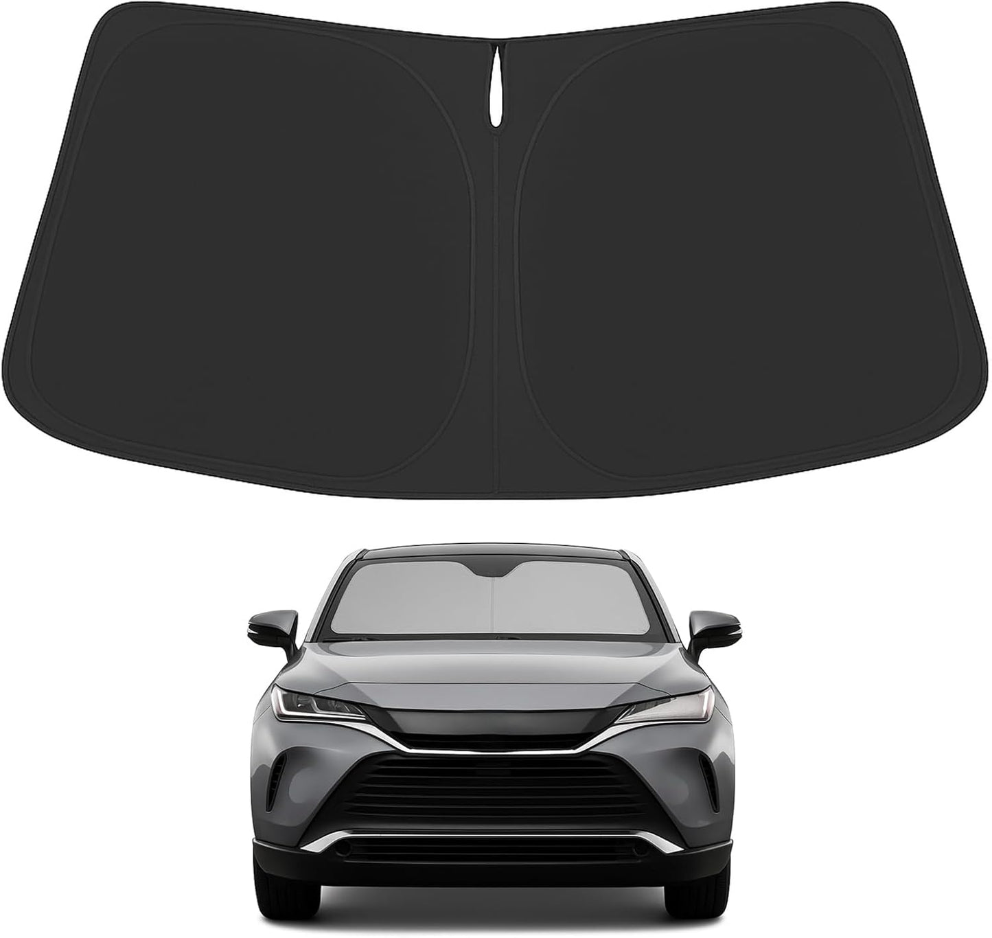 Proadsy for Toyota Venza 2021-2024 2025 Windshield Sun Shade 4-Layer Foldable Front Sunshade Protector Sun Visor Blocks UV Rays Keep Car Cooler