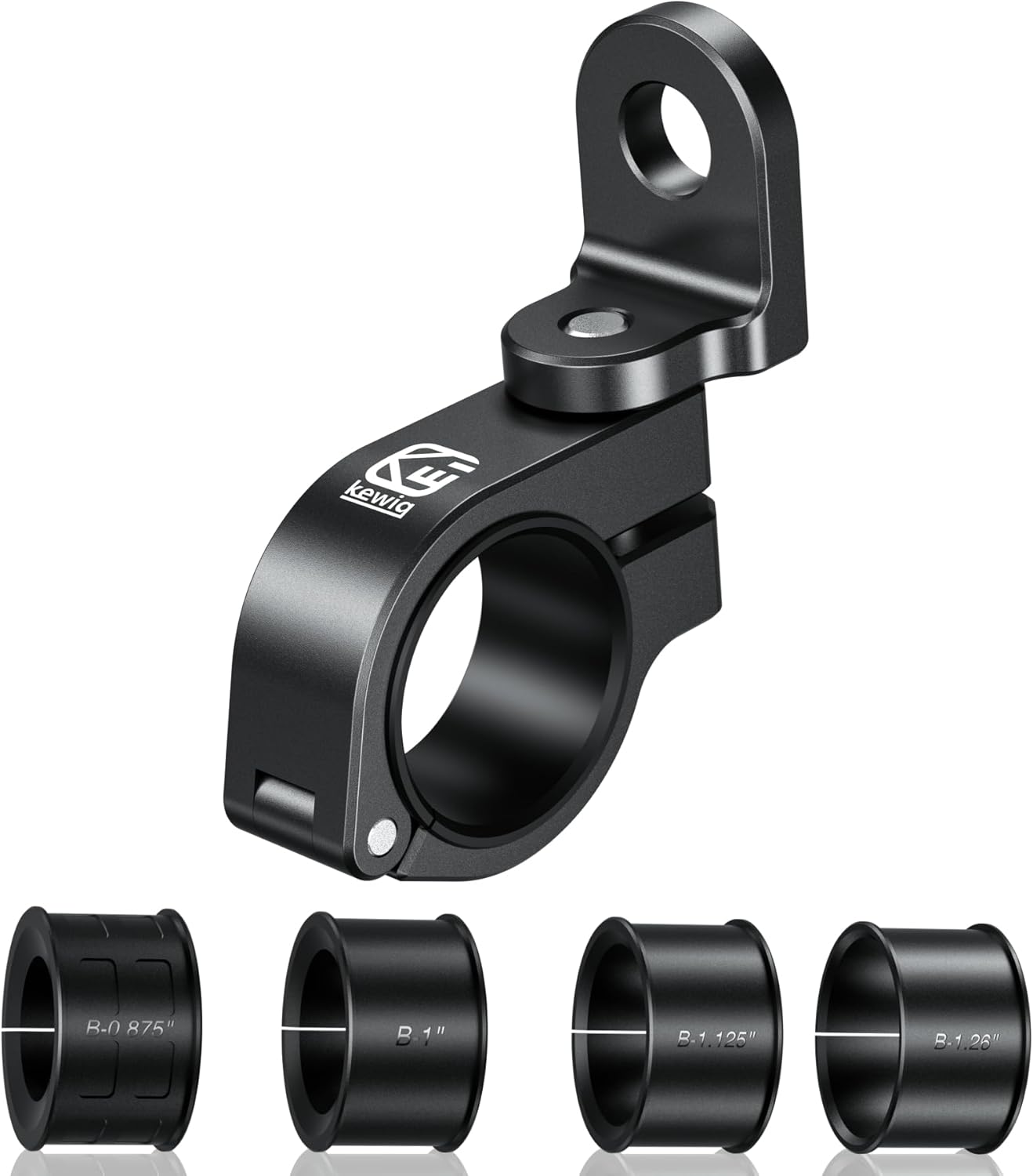 BRCOVAN Whip Light Flag Mount, Aluminum Alloy Off-Road LED Light Bar Mounting Bracket, Fit for Round Rails/Handlebars 0.875''/1"/1.125''/1.26"/1.375'' in Diameter, for ATV UTV Car Motorcycle Truck