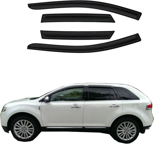 Wind Deflector Compatible with 2007-2014 Ford Edge/Lincoln MKX Smoke Sun/Rain Guard Window Visors 94141