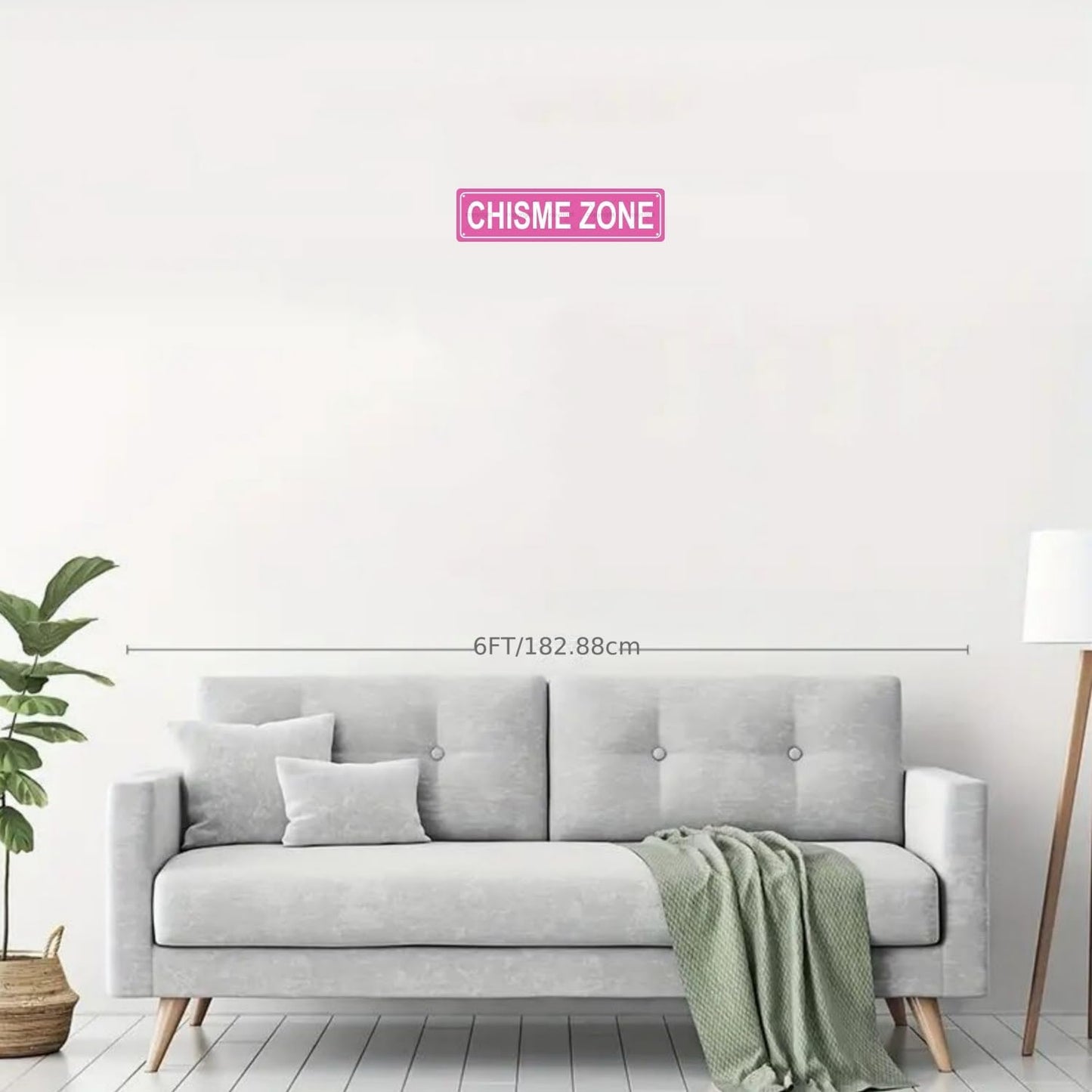 CHISME ZONE Space Metal Tin Street Sign Bar Cafe Garage Cave Home Room Wall Bathroom Farmhouse Garden Porch Patio Decor, 16 x 4 Inch