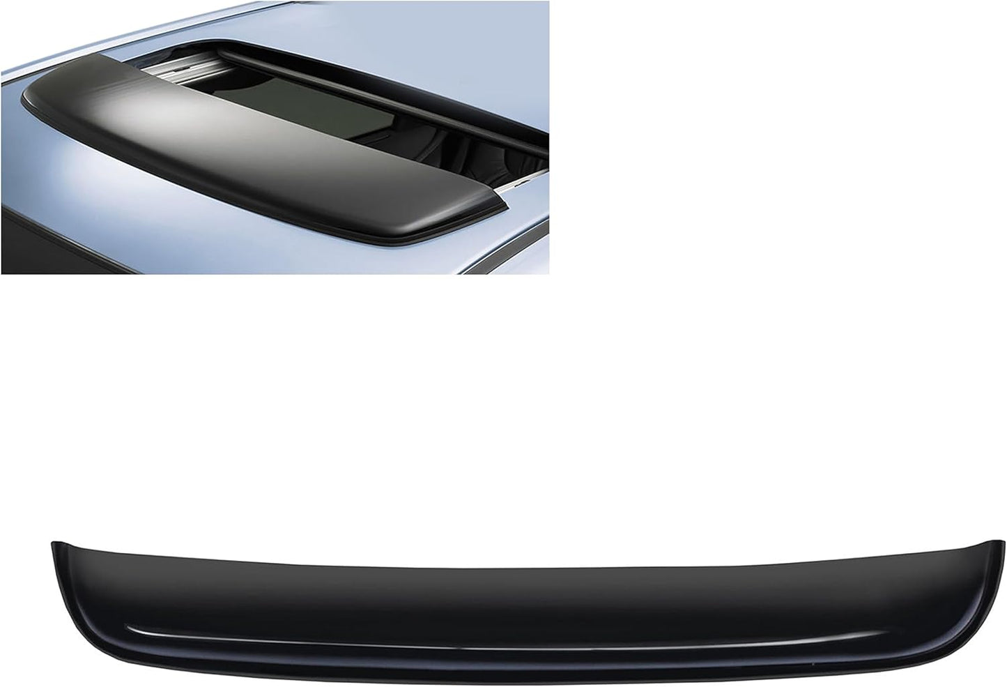 Black Horse Sunroof Deflector Dark Smoke Compatible with - Universal -SRD01