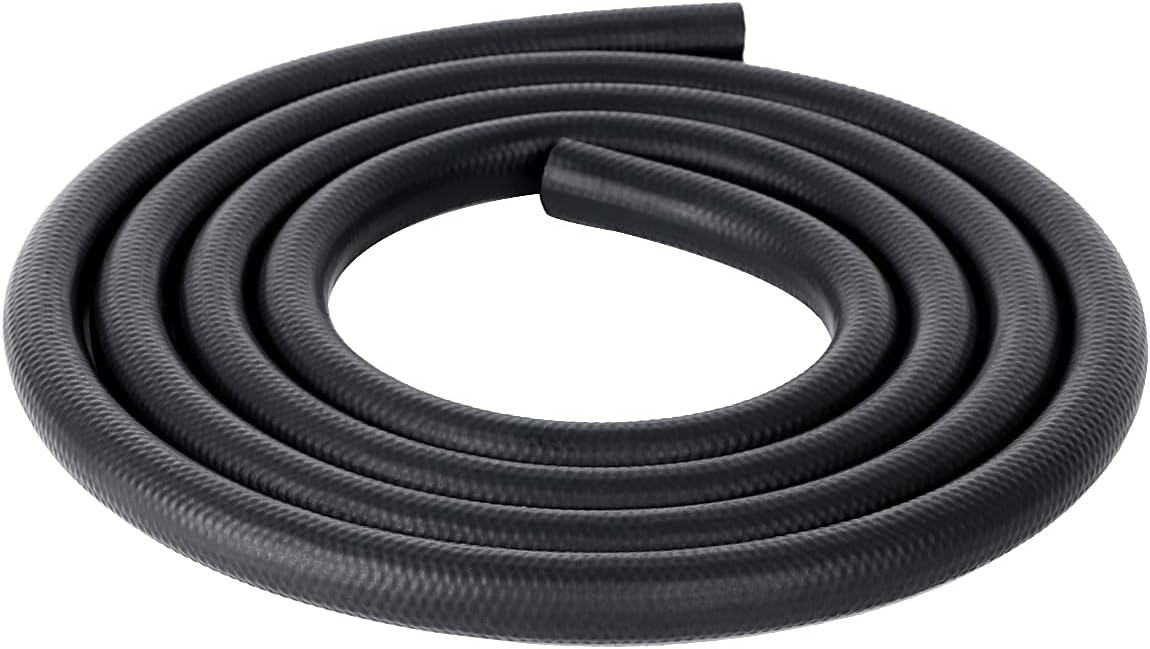 LokoCar Rubber Fuel Hose Line Push Lock 3/4" ID SAE 30R7 NBR 10ft 300PSI Black