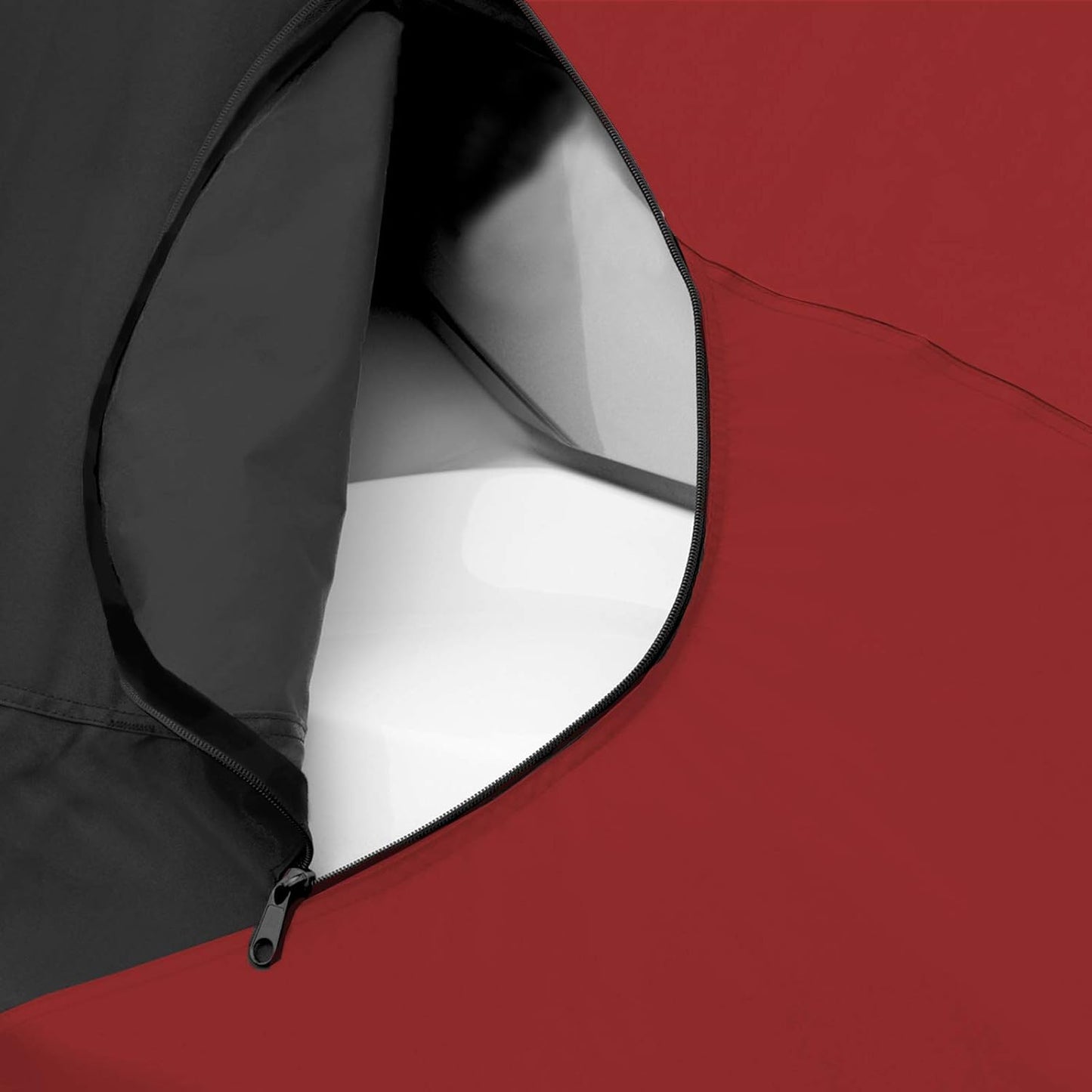Trailerable Jet Ski Cover, Waterproof Marine Grade 600D Heavy Duty Polyester PWC Cover Burgundy/Black Fits from 103"-115" 1 or 2 Seater