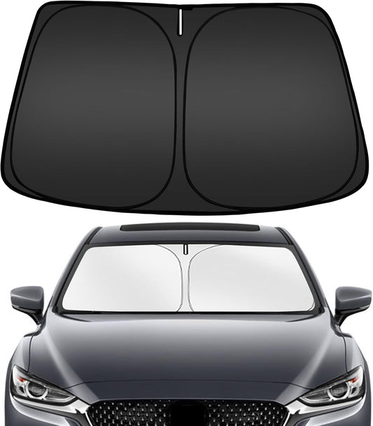 ARISMOTOR Windshield Sun Shade for Mazda 6 2014-2021, Custom Fit Foldable Front Window Sunshade Sun Visor Protector, Block UV Rays Keep Your Car Cooler