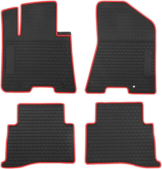 Car Floor Mats Custom Fit for Kia Sportage 2022 2021 2020 2019 2018 2017/2019-2021 Hyundai Tucson Odorless Washable Heavy Rubber (All Weather) Floor Liners Red