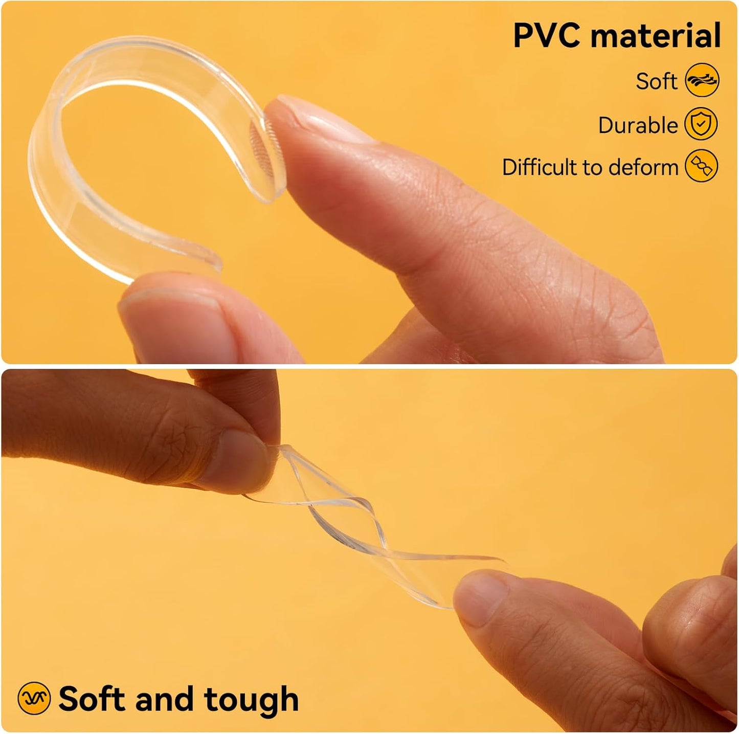 10pcs,Wall Bumpers,Door Stoppers,Furniture Bumper,Silencing pad,Anti collision pad,Using for Refrigerator door,Entrance doors,Cabinet doors,Toilet covers,Table corners(M, 6.3*1cm(2.48*0.39in)