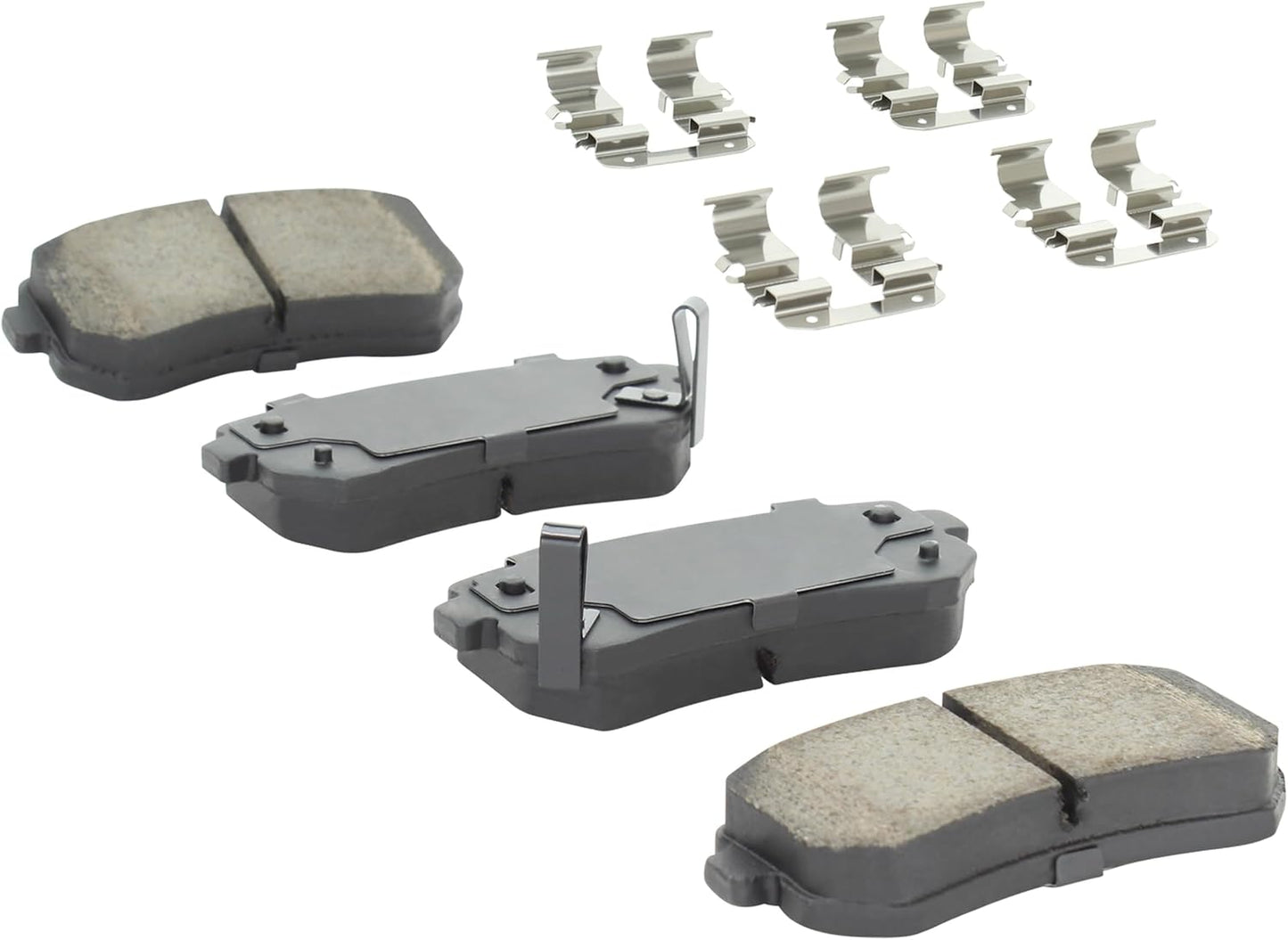 Premium Ceramic Rear Brake Pads (1001-1157C) Compatible with 2003-2017 Chevrolet/Dodge/Hyundai/Kia (Accent/Attitude/Cadenza/Corsa/Elantra/Forte/Forte Koup/Forte5/ix35/Rio/Rio5/Sonata)