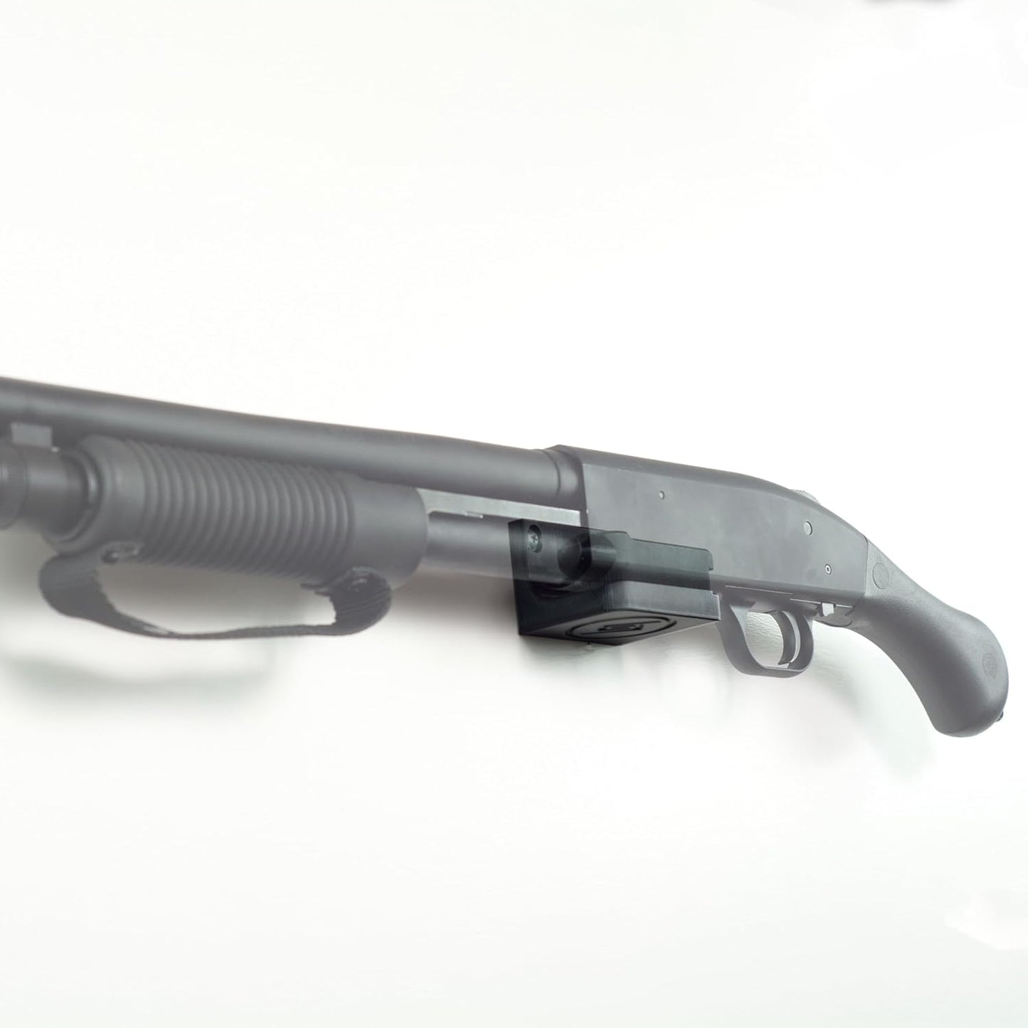 Spartan Mount Compatible with Mossberg 88, 500, 590 Shotgun Display Storage Organization System | Unique Low Profile Design | Gun Safe Wall Room Mounting Solution (20-Gauge, Barrel Points Left)