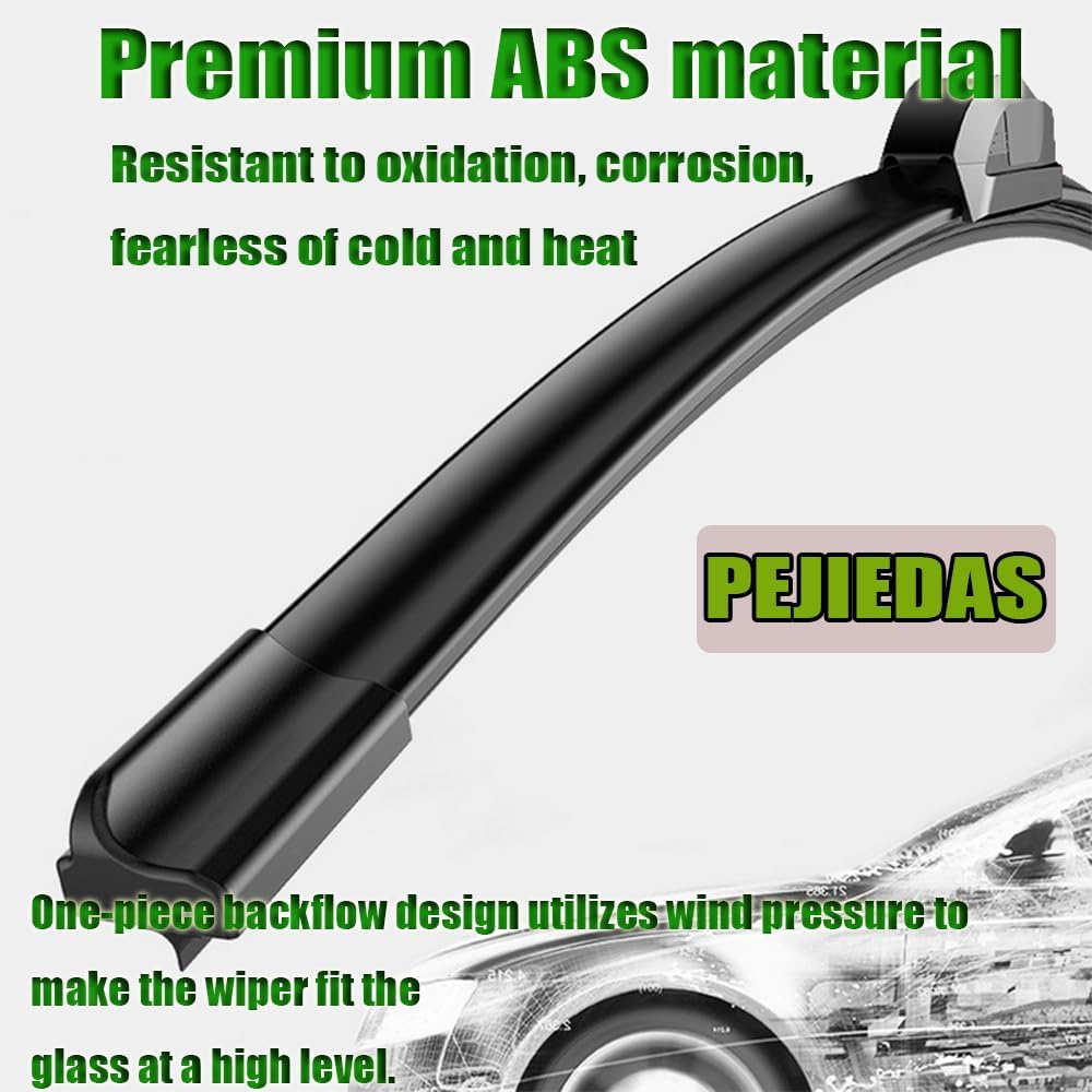 OEM Quality Front Wiper Blades, Replacement for 2005-2021 Honda Odyssey,2006-2009 Honda Civic,2009-2015 Toyota Venza, OE Original Style (26 Inch + 22 Inch Front Wiper Blades)