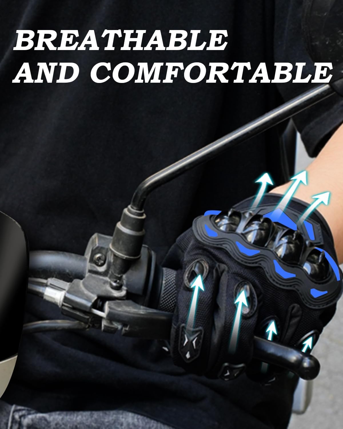 Motorcycle Gloves,Touchscreen Motorbike Gloves with Hard Knuckle Tactical Gloves Riding Gloves Anti-Slip Airsoft Gloves