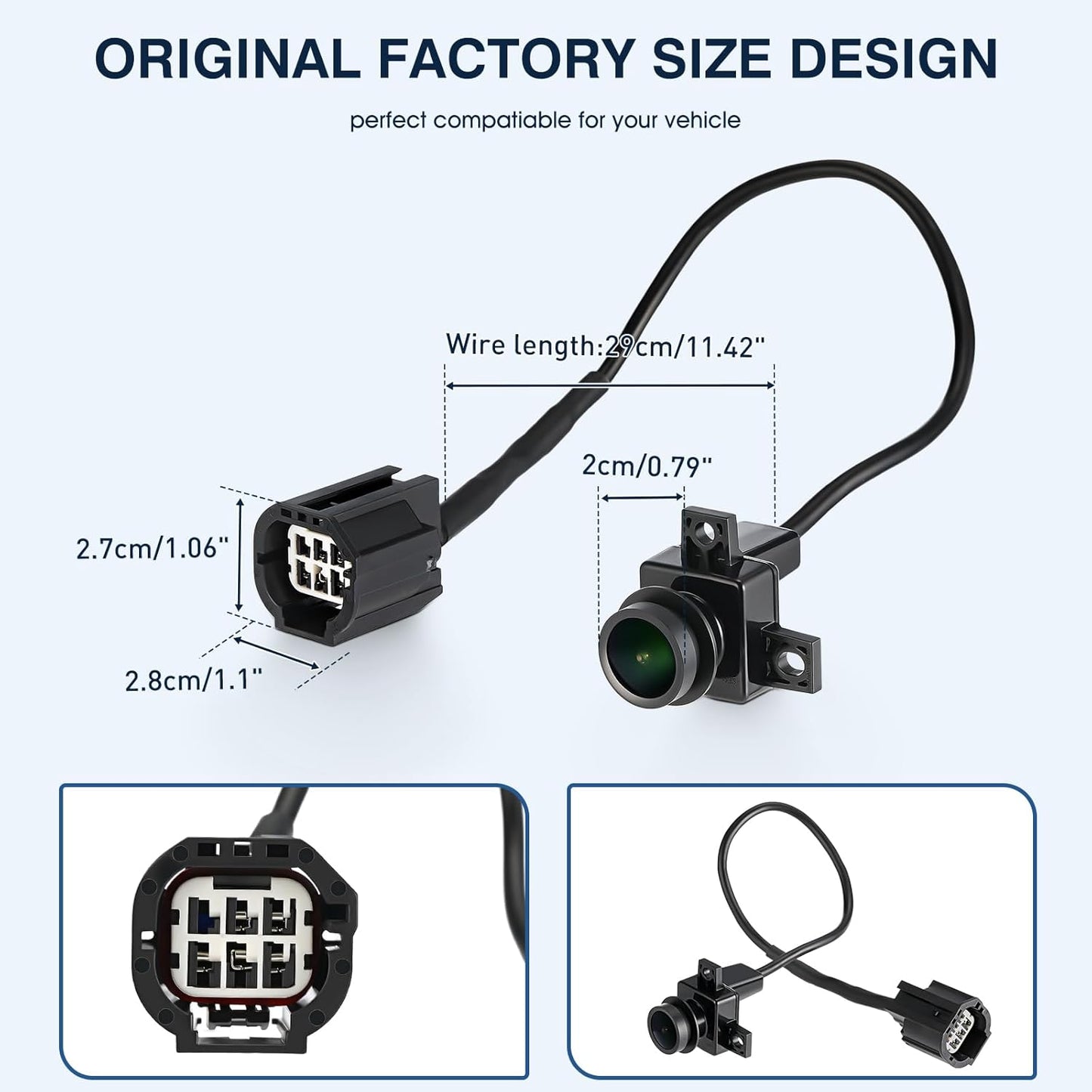 Rear View Backup Camera Fit for Dodge Ram 1500 2500 3500 2009-2012, Reversing Parking Assist Camera OE Replacement 56054041AC 56054041AA 56054041AB 56054041AD 56054041AE