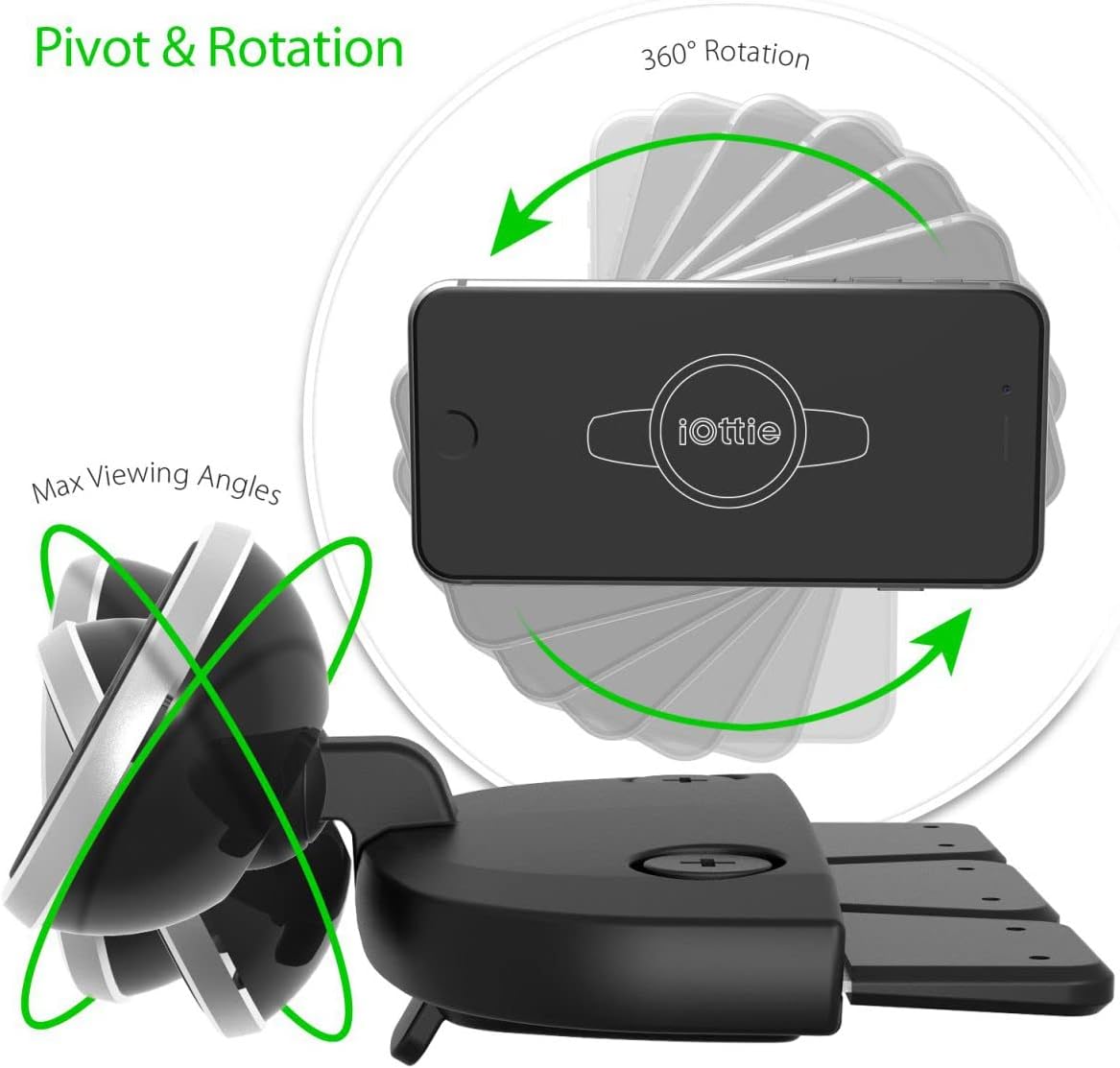 Car Mount, iOttie iTap Magnetic CD Slot Holder for iPhone 6s Plus 6s 6 SE,Galaxy S7 S7 Edge S6 S6 Edge,Galaxy Note 5