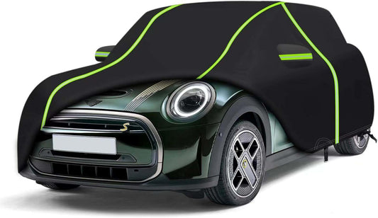 Car Cover for 2002-2024 Mini Cooper/Cooper S/Hardtop 2-Door,PEVA Full Car Cover – Adding Cotton Protection,All-Weather UV, Dust, Snow Protection – Windproof Outdoor/Indoor Cover with Door Zipper