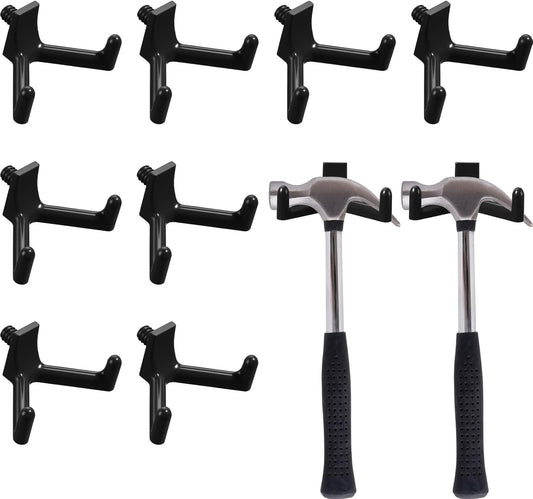 8 Pcs Shed Storage Tool Hooks Accessories Compatible with Suncast, Compatible with craftsman for Hanging Shelves Accessories Part, Storage Sheds Replacement Screws, Brackets and Hooks (V Shaped)