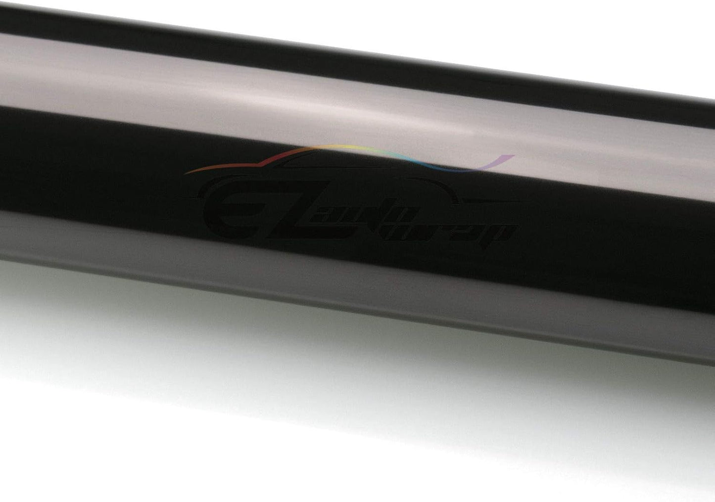 EZAUTO WRAP Free Tool Kit 12"x108" (1FT x 9FT) Glossy Medium Black Smoke Headlight Taillight Fog Light Side Marker Vinyl Tint Film Self Adhesive