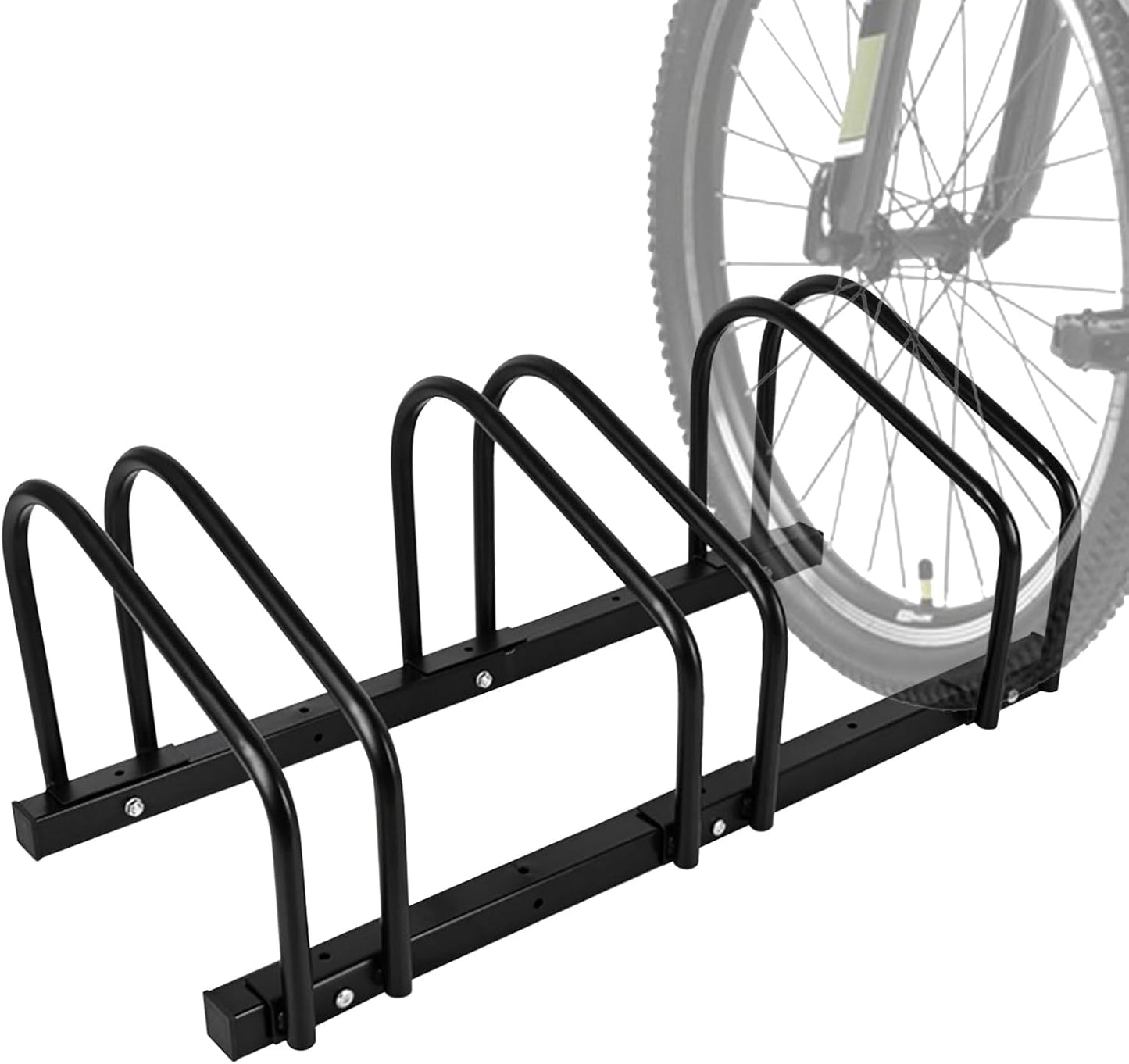 iCool Bike Stand for 3 Bikes, Parking Rack - Garage to Outdoor Use, Max. Tire Width 2.15"
