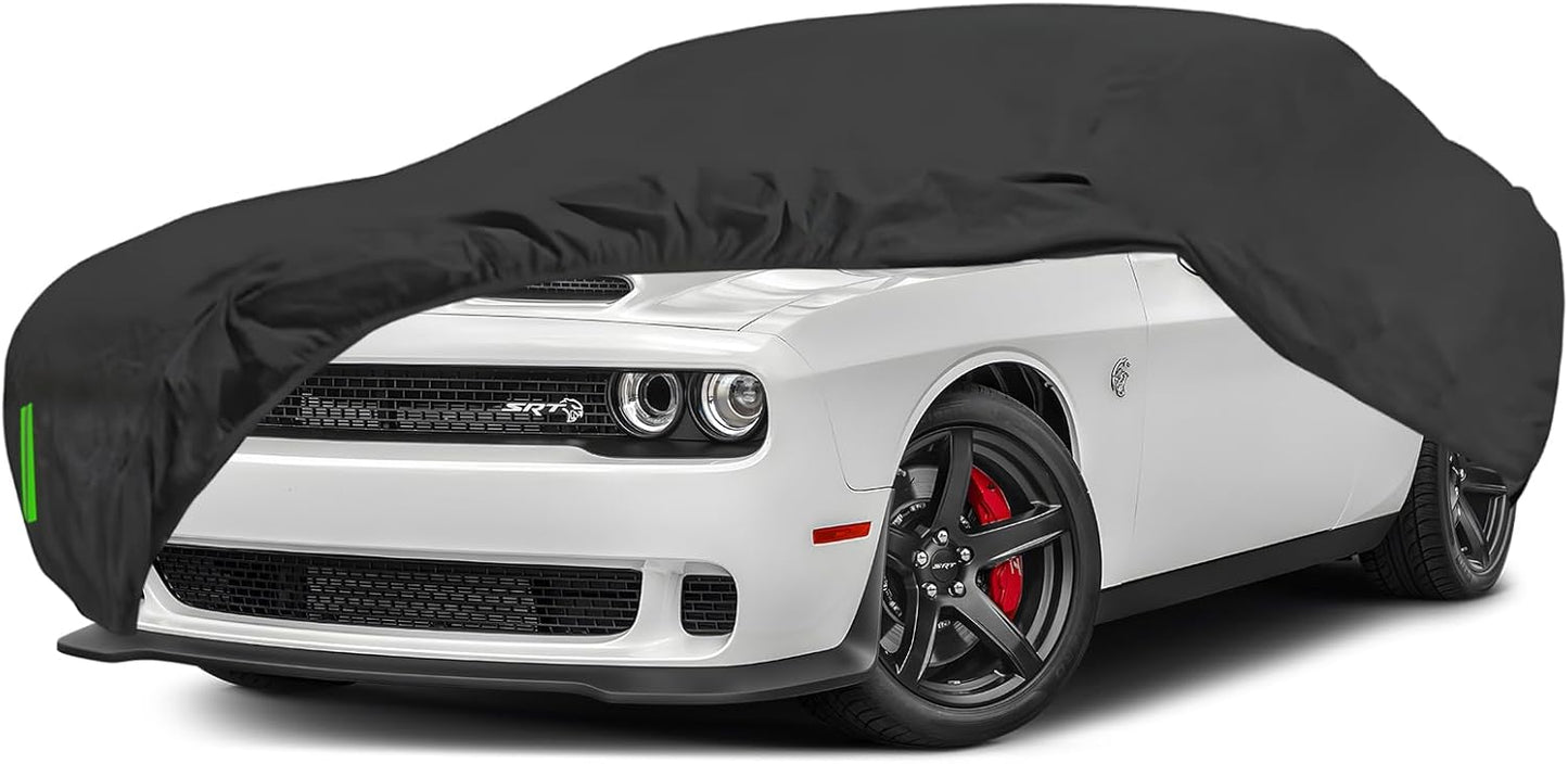 Proadsy Car Cover Custom Fit for Dodge Challenger 2008-2025, Windproof Waterproof All Weather Protection, Sun Rain Dust Snow Outdoor Cover