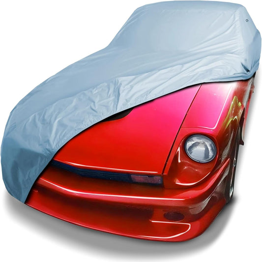 iCarCover Custom Car Cover Nissan 280ZX 2-Seater, Waterproof All-Weather Rain Snow UV Sun Protector Full Exterior Indoor Outdoor Car Cover with Strap (Year Fits 1979-1983)