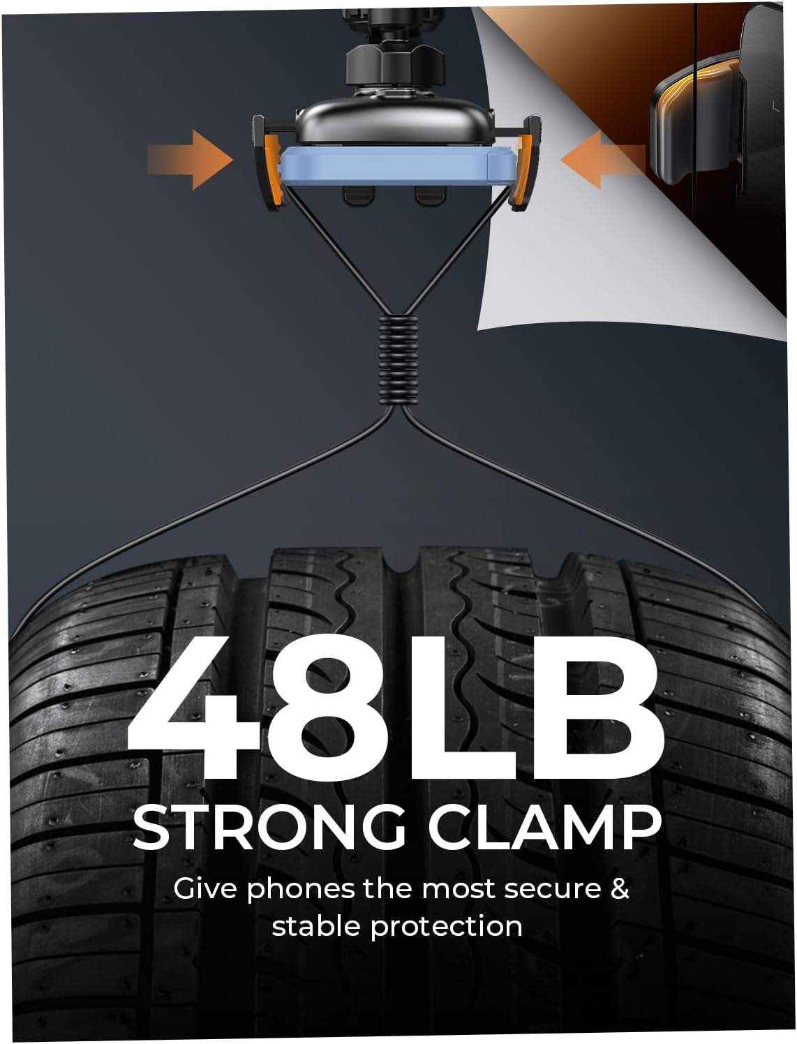 LISEN Phone Mount for Car Vent [Never Blocking] Rotatable Car Phone Holder Air Vent Clip 2024 Hands Free Cell Phone Car Mount for iPhone 15 Pro Max Plus 14 13 12 Samsung Android, Silver