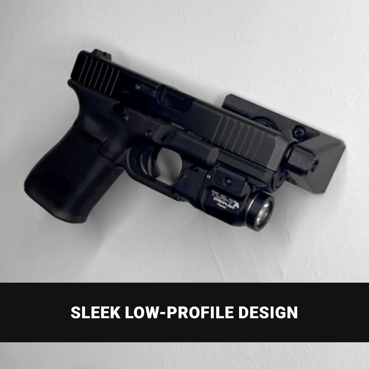 Spartan Mounts Universal Pistol Revolver Wall Mount | Display Hook Adapter Bore Mount Storage System for Gun Airsoft Pistol Revolver (5.7mm/.22)