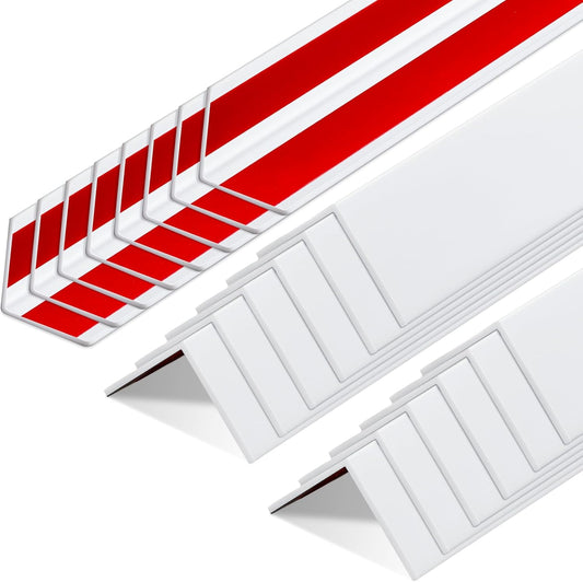 Sasylvia 20 Pcs Wall Corner Protector Guards, 3/4 x 48 Inches Self Adhesive Vinyl Corner Trim Molding, Avoid Scratching Scuffs, Ease Install & Cleaning for Door Countertop Furniture Protection