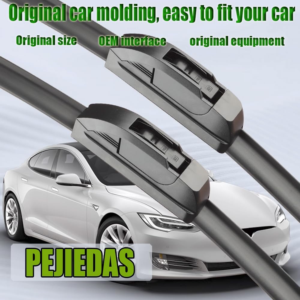 OEM Quality Front Wiper Blades, Replacement for 1995-2011 Ford Ranger,1997-2001 Jeep Cherokee,2006-2009 Jeep Commander, OE Original Style (18 Inch + 18 Inch Front Wiper Blades)