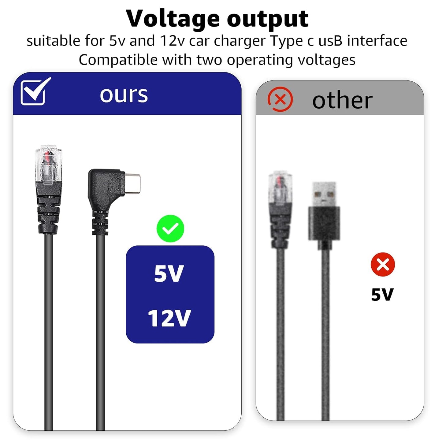 USB-C to RJ11 Plug Cable,Radar Detector Cable for Uniden R1 R3 R7 Escort MAX360 Beltronics Cobra Passport 9500i Radenso XP etc(9.84FT)