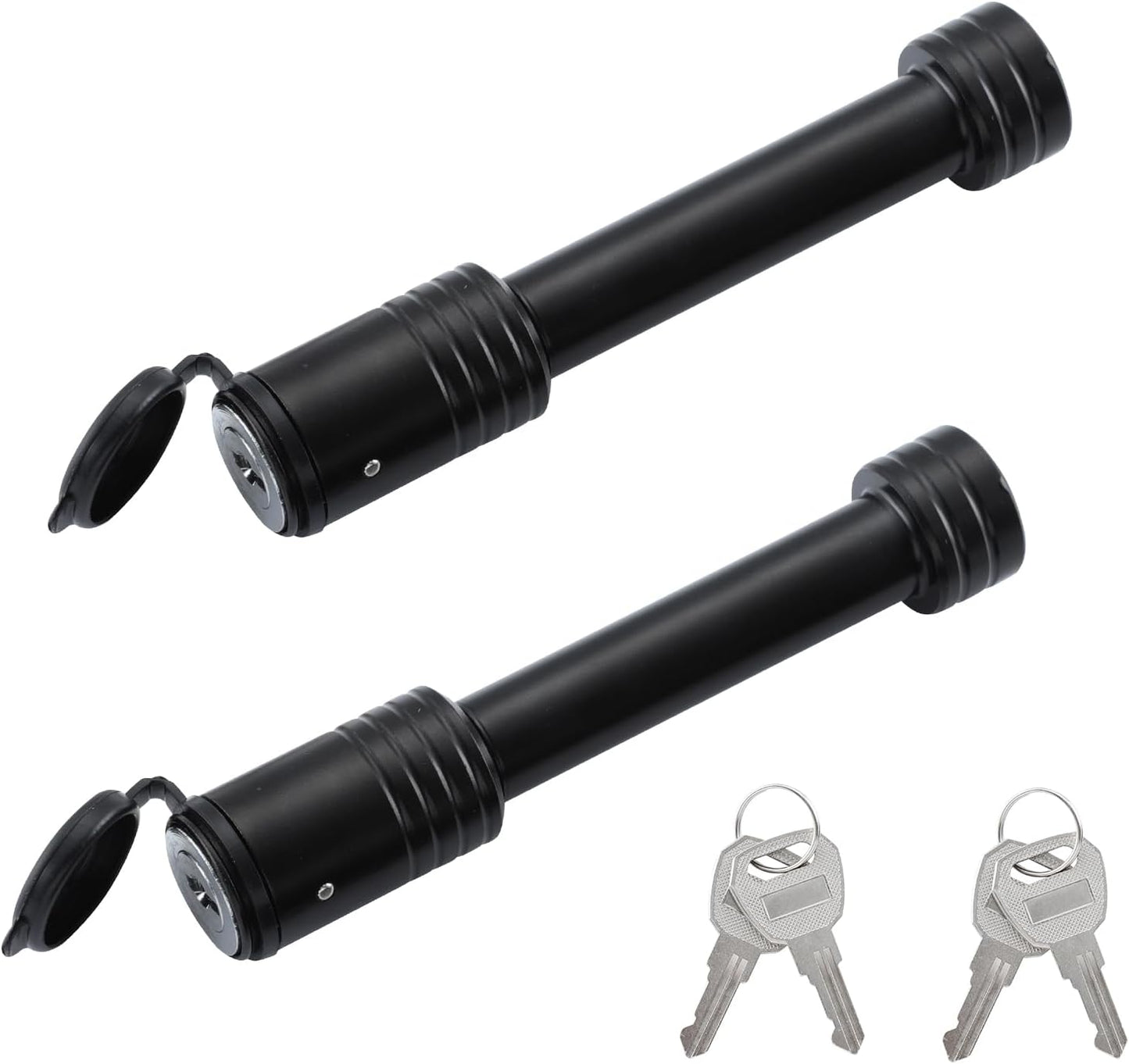 Trailer Hitch Lock, Hitch Lock with 5/8'' Dia Pin Fits 2" Receiver Tubes, for Class III IV 2 Inch Receiver, for Trailer Car Boat, KD 2 Pack