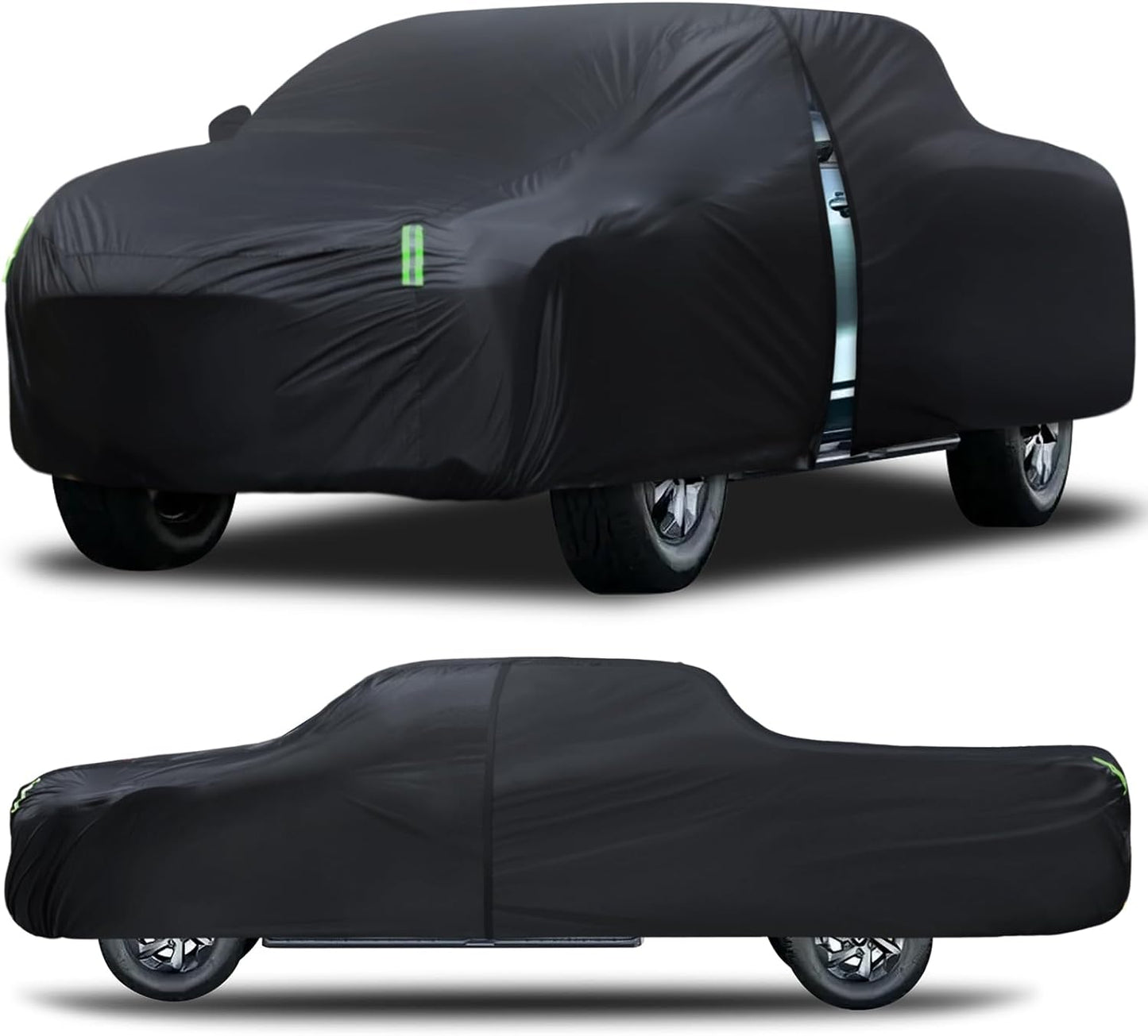 Car Cover Waterproof All Weather Full Outdoor Pickup Truck Cover Rain UV Protection, Size T2 Universal Fit for Ford F150 Chevy Silverado Dodge Ram 1500. (Fit Truck Length 221 to 228 inch)