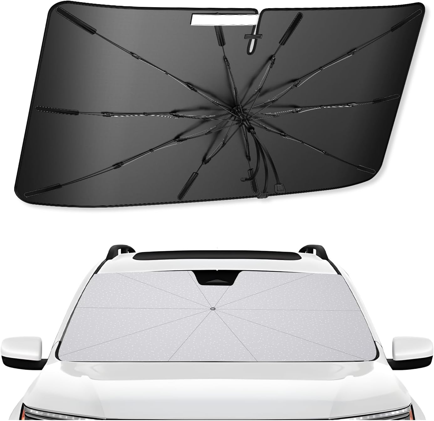 SXCY for 2023 2024 2025 Honda Pilot Windshield Umbrella Sunshade [Easier Foldable] for 2023 2024 2025 Honda Pilot Accessories 2024 2025 Pilot Sunshade Umbrella 2025 Pilot Windshield Umbrella Sun Shade