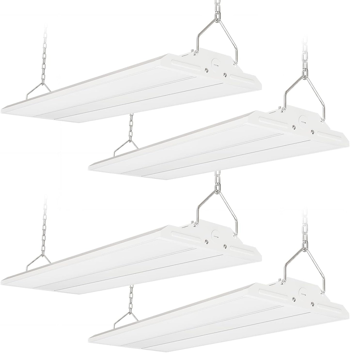 LED Linear Shop Lights 150W, 22500LM Led High Bay Lights 5000K Daylight 120-277V, 4-Pack Led Garage Light for Shop Workshop Store Commercial Supermarket Warehouse Basement Exhibition Room ETL