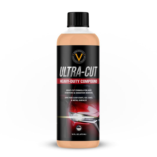 VPD Ultra-Cut Heavy Polishing Compound for Extreme Correction 16 oz – Car Polishing & Rubbing Compound, Removes Deep Scratches & Oxidation, Safe for Clear Coats, Gel Coats & Metal Surfaces
