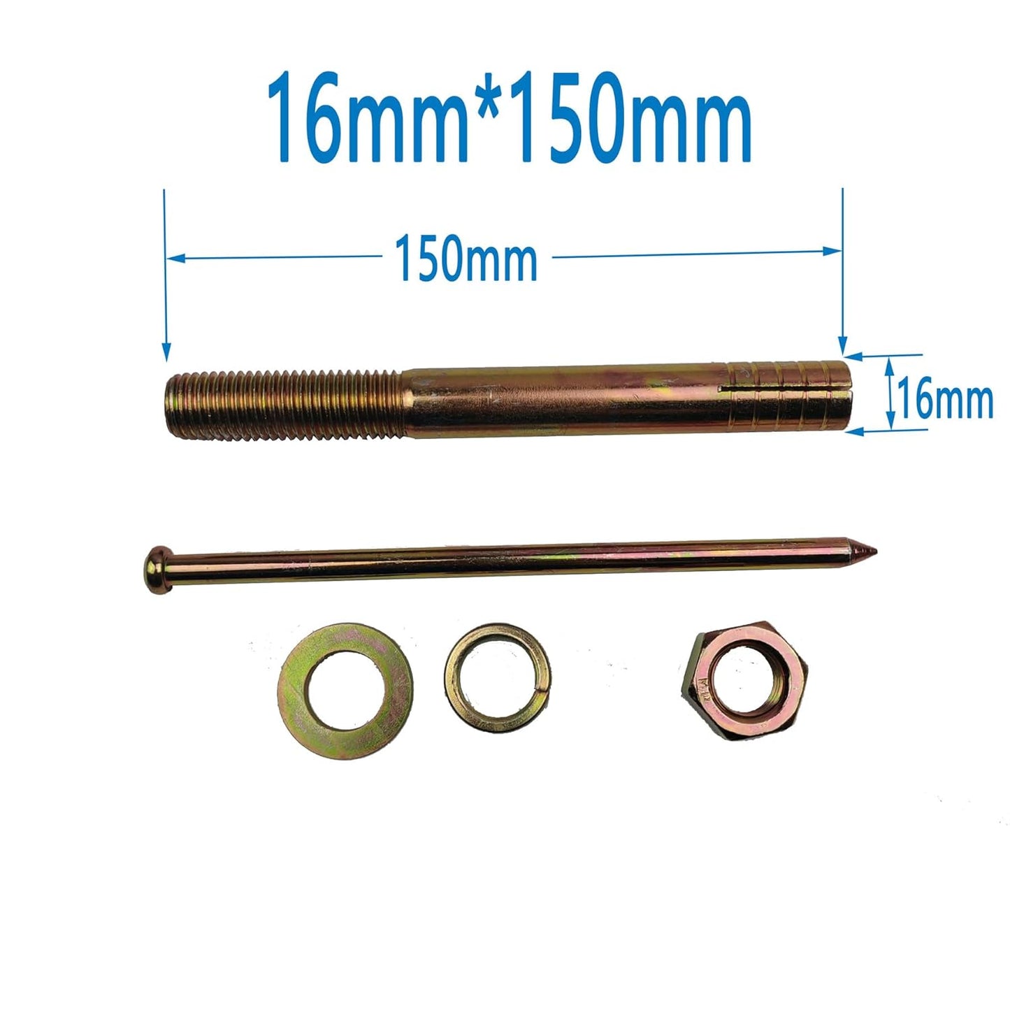 Car Lift Expansion Screw Auto Lift Special Screw Car Lifter Lift Machine Anchor Bolt Screws Concrete Anchor Bolts Lifts Bolts (1, 16 * 150mm)