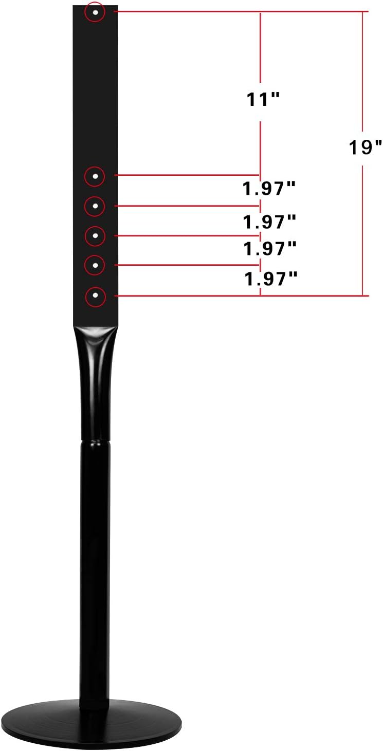 Parking Sign Post 48" Heavy Duty Cast Iron Parking Signs Stand, Movable Sign Stand for Hanging Signs, Black (2 Packs, 15pounds)