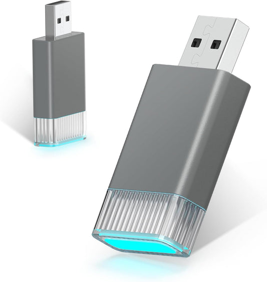 Mini Wireless Carplay Adapter for Apple iPhone,Plug and Play Easy Setup Automatic Reconnect,Convert Wired to Wireless Bluetooth Carplay Adapter Dongle,for Car play 2016+ & iPhone iOS 10+ (USB A)Grey01