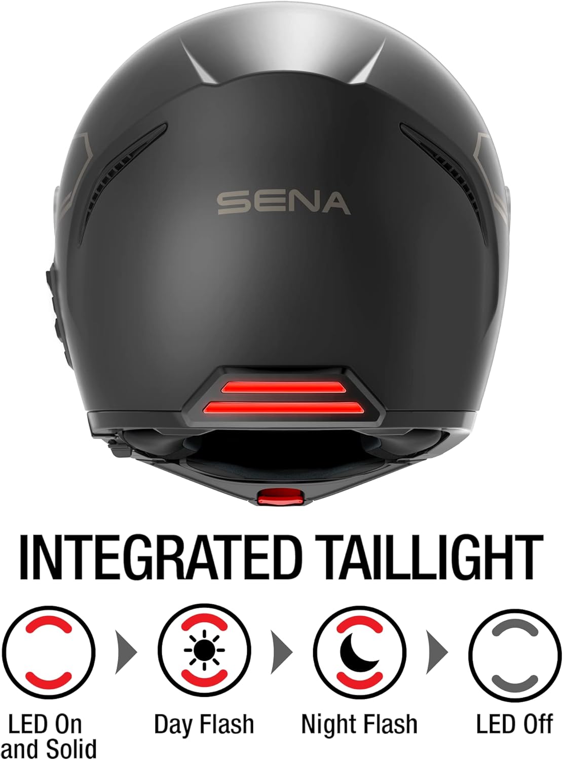 Sena Impulse DOT Flip Up Modular Bluetooth Helmet w/Sound by Harman Kardon Dual Visor Helmet with Integrated Mesh Intercom System / MP3 / Voice Dial (Gloss White, Small)