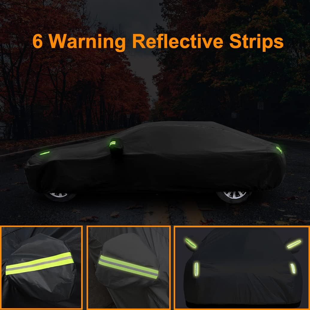 Upgraded Car Cover Compatible with Mercedes-Benz GLB 2019-2025/ GLC 2015-2025/ AMG GLB GLC Coupe SUV, Waterproof All Weather Cover with Cotton Lining, Outdoor Indoor Rain Snow Sun UV Car Covers