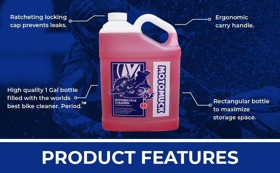 PH Neutral Nano Tech Motorcycle cleaner - Bike Cleaner - Bike Wash - Safe On All Surfaces and All Types of Motorcycle- (1 gallon Bottle)