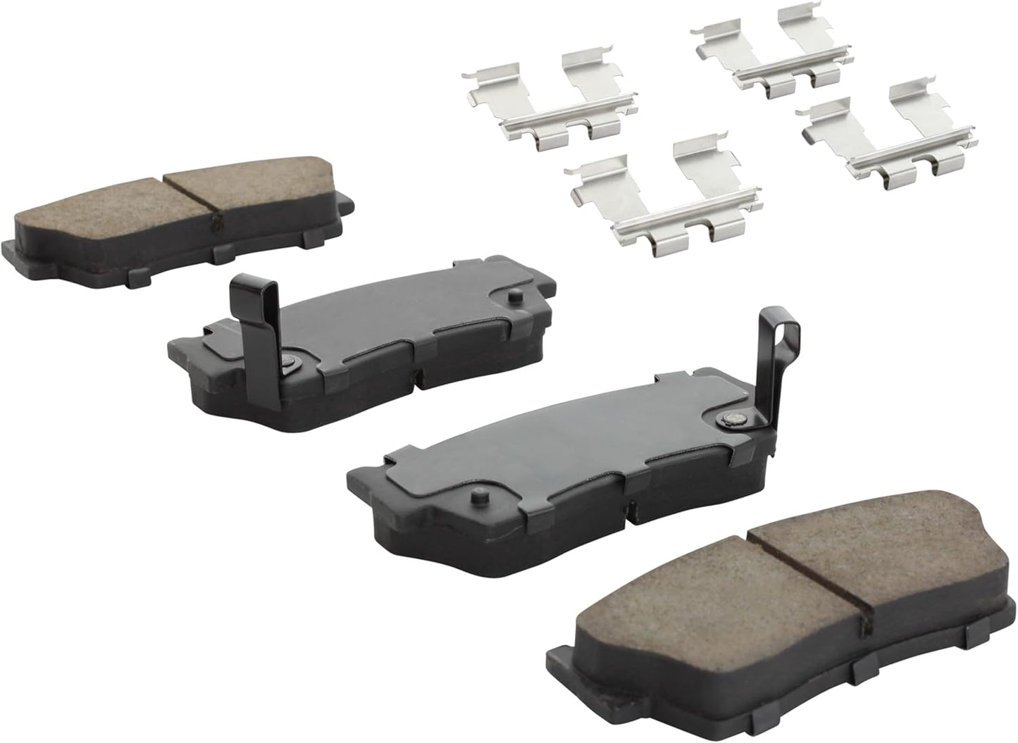 Premium Semi-Metallic Front Brake Pads (1001-0418M) Compatible with Chevrolet Tracker 1991-1989, Tracker 1998, Geo Tracker 1997-1989, Subaru 1400 1973, Suzuki Sidekick 1995-1989 & More