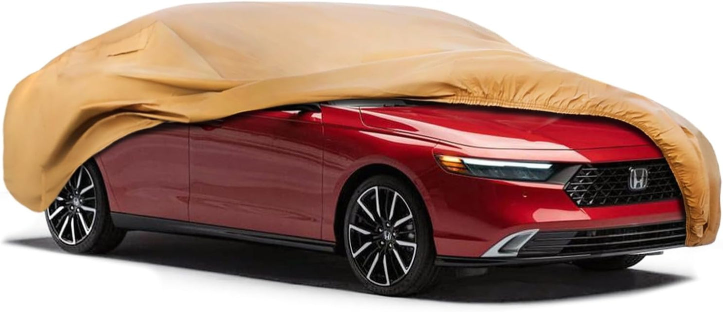 Heavy Duty Outdoor Car Cover Custom Fit for Accord,Windproof All Weather Waterproof Sun Rain UV Dust Snow Protection Outdoor Car Covers